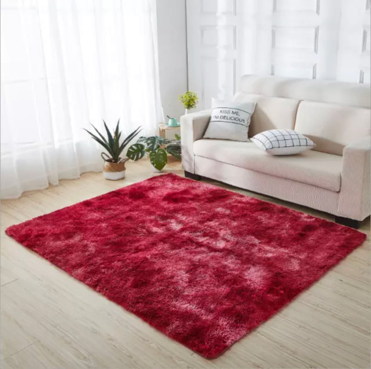 Fluffy Faux Fur Sheepskin Rug Non Slip Large Floor Carpet Rugs Mat Plush Soft AU (1)