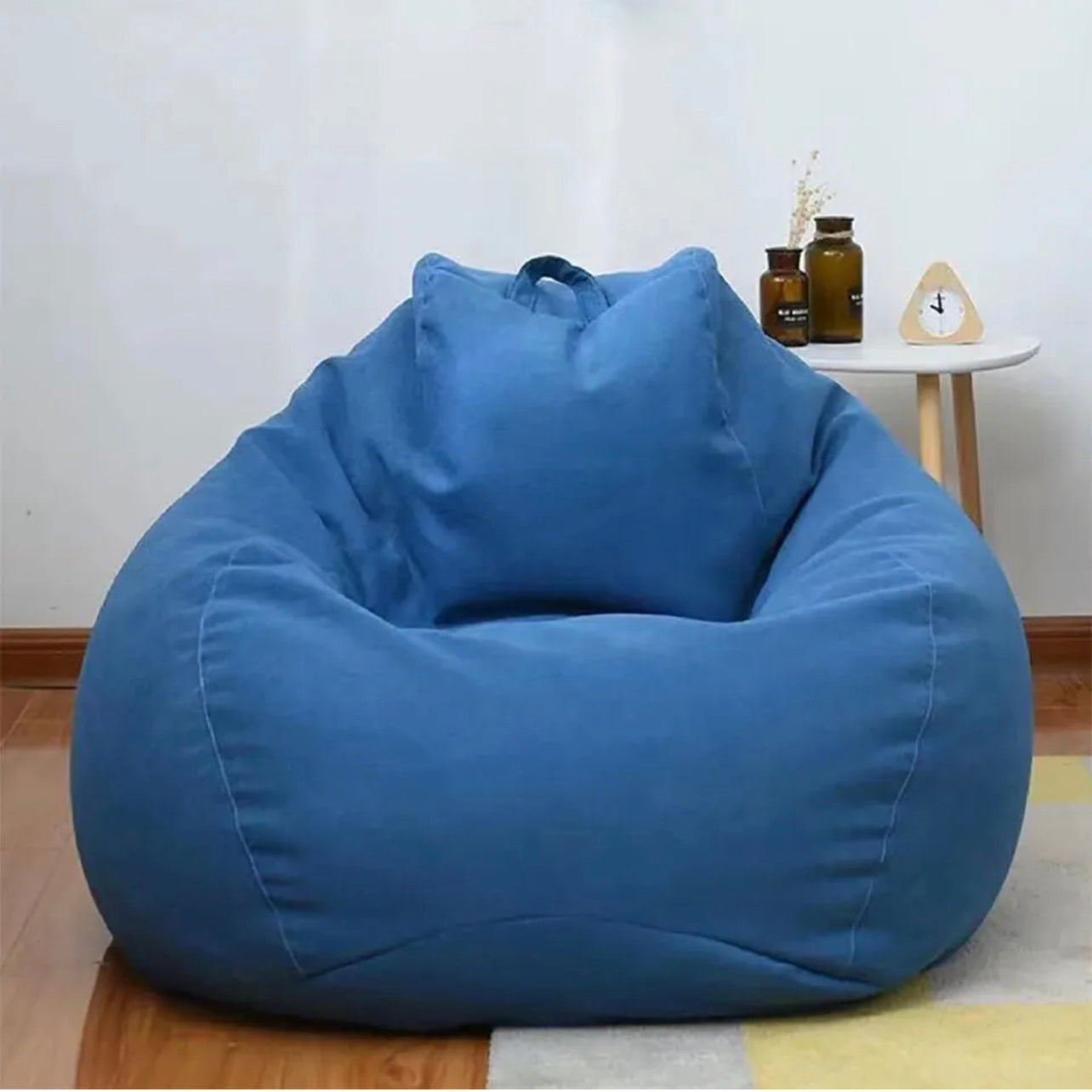 2 Size Large Bean Bag Chair Couch Sofa Cover + inner liner for lean bag Indoor For Adults Lazy Lounger