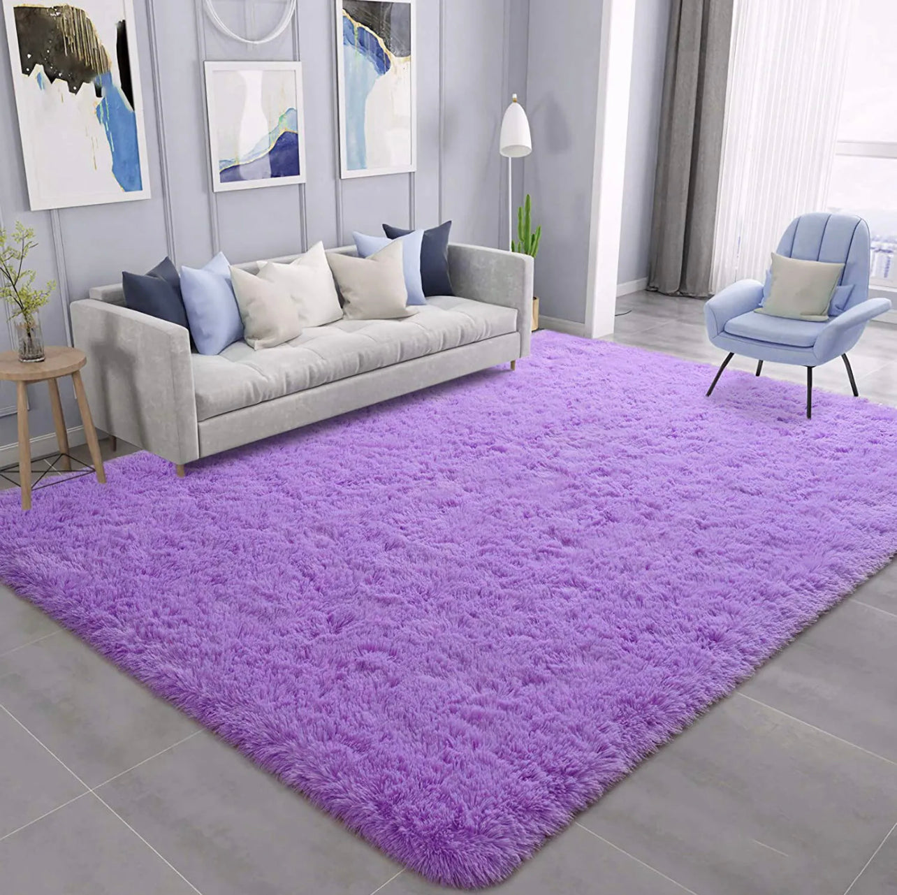 XL Extra Large Plush Luxury Shag Rug Carpet Mat (200 x 300cm)