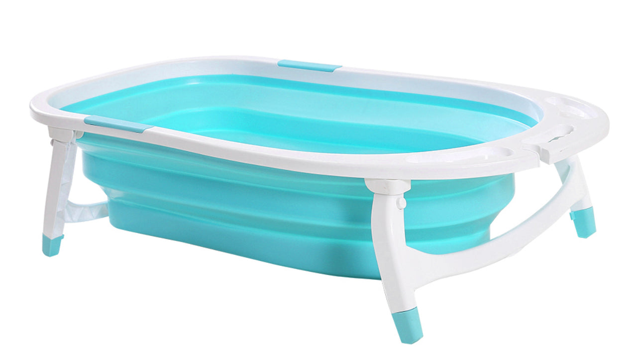 Baby Bath Tub Infant Toddlers Foldable Bathtub Folding Safety Bathing Shower