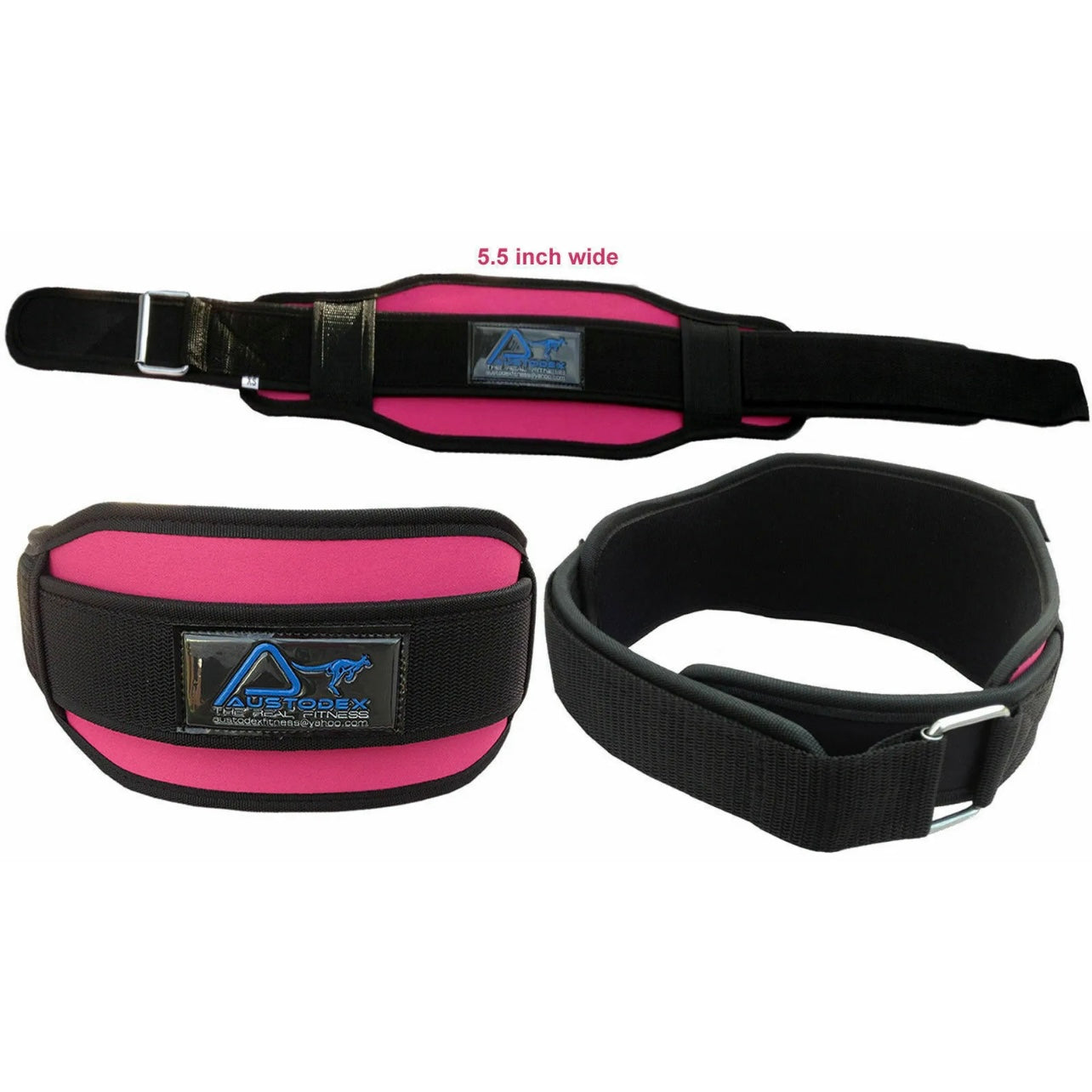 Weight Lifting Fitness Gym BodyBuilding Neoprene Wide Double Back Support Belt