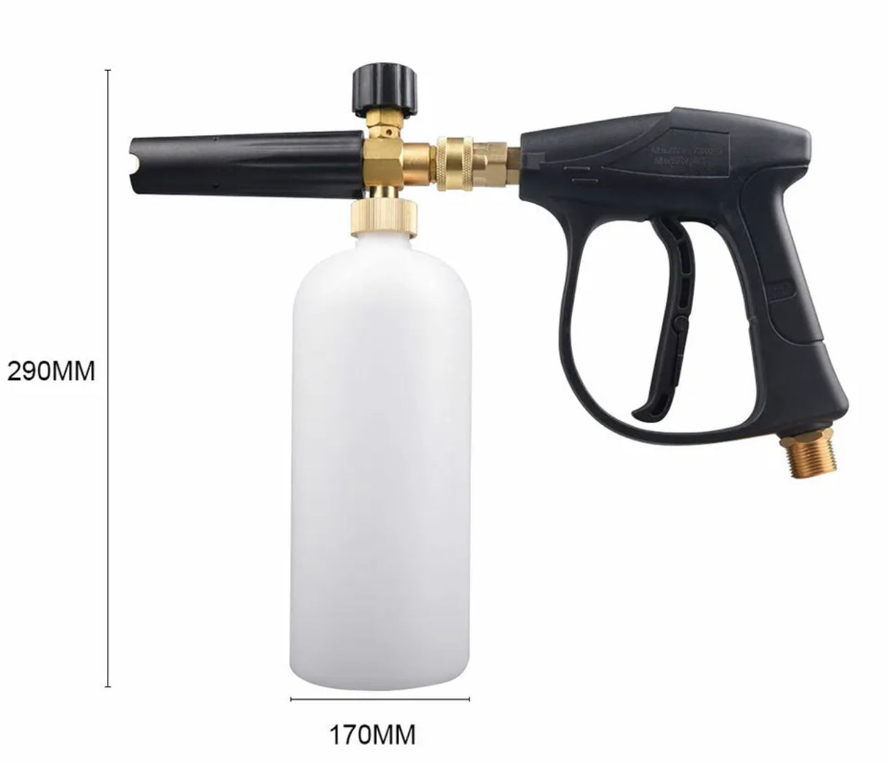 High Pressure Snow Foam Washer Gun Jet Car Wash Lance Cannon 1L Spray Bottle Kit