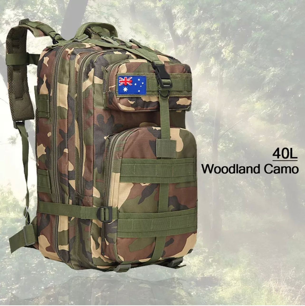 40L Hiking Military Tactical Rucksack Camping Backpack Bag Cycling Outdoor