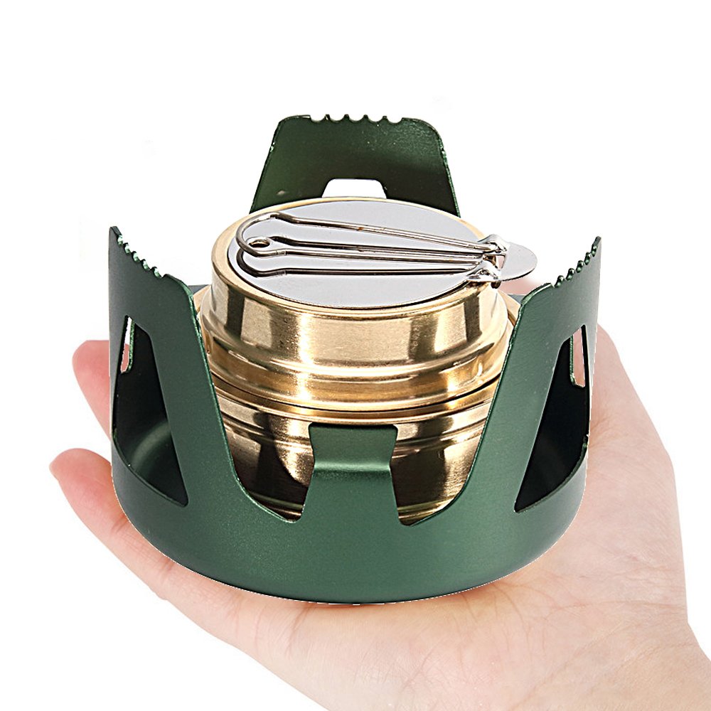 Mini Spirit Burner Alcohol Stove For Outdoor Hiking Camping Picnic Portable CG