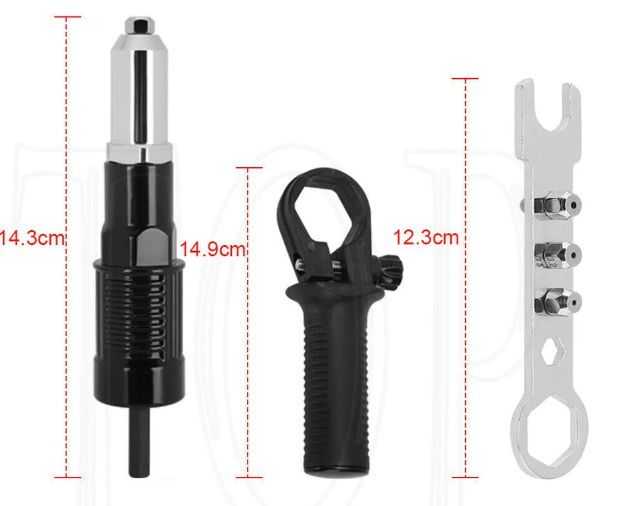 Electric Rivet Pop Gun Adaptor Cordless Drill Nut Riveting Riveter Insert Tool