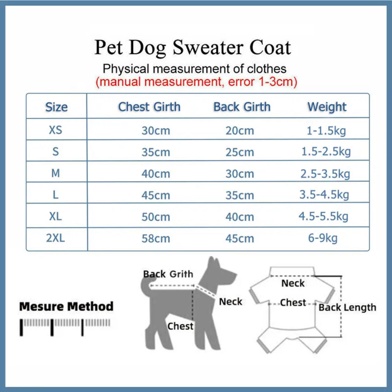 Cute Pet Dog Warm Jumper Sweater Clothes Puppy Cat Knitwear Knitted Coat Winter