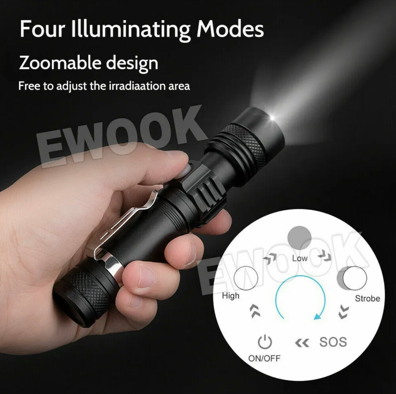 2X 60000lm LED Flashlight Torch For Bike Mount USB Rechargeable T6 XM-L AU