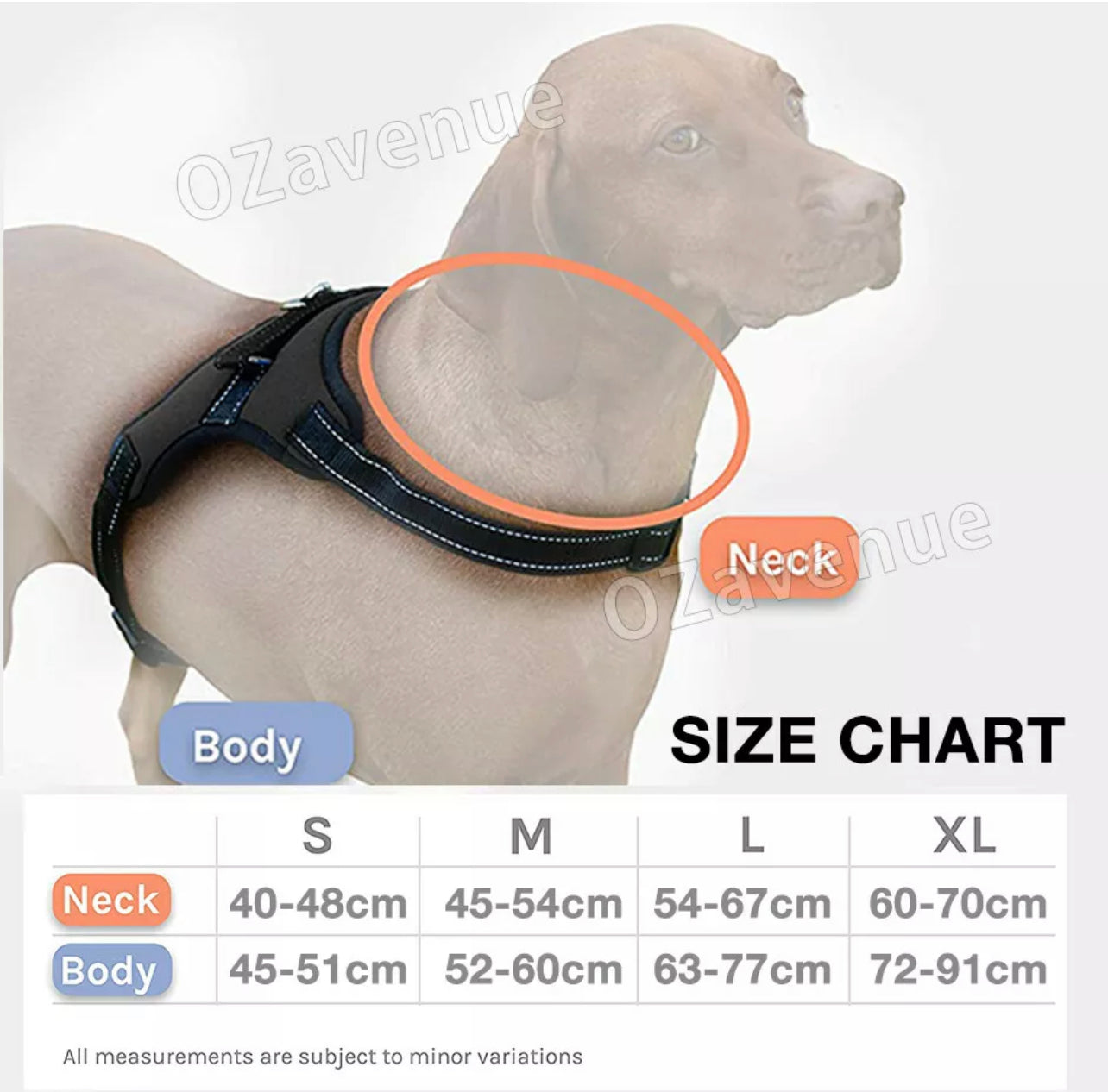 No-pull Dog Harness Pet Puppy Large Dog Vest Adjustable Padded Handle S->XL MEL