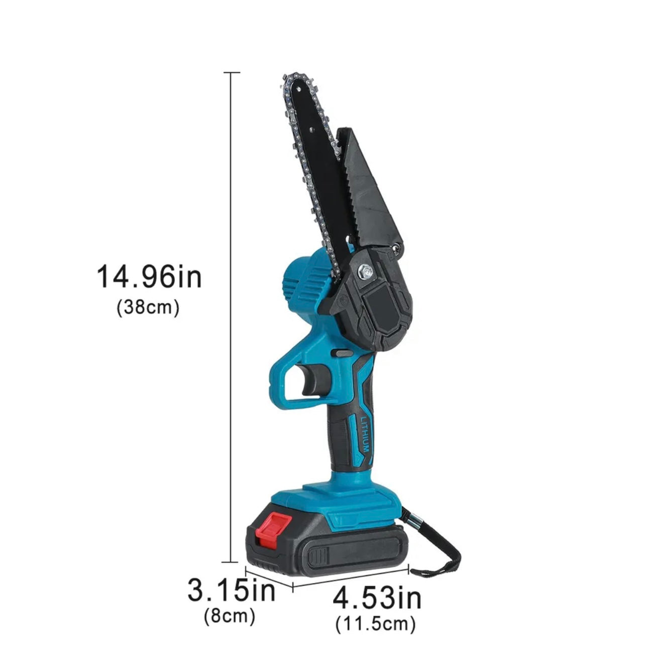 3000W 6'' Cordless Electric Chainsaw Battery-Powered Wood Saw Cutter Garden AU