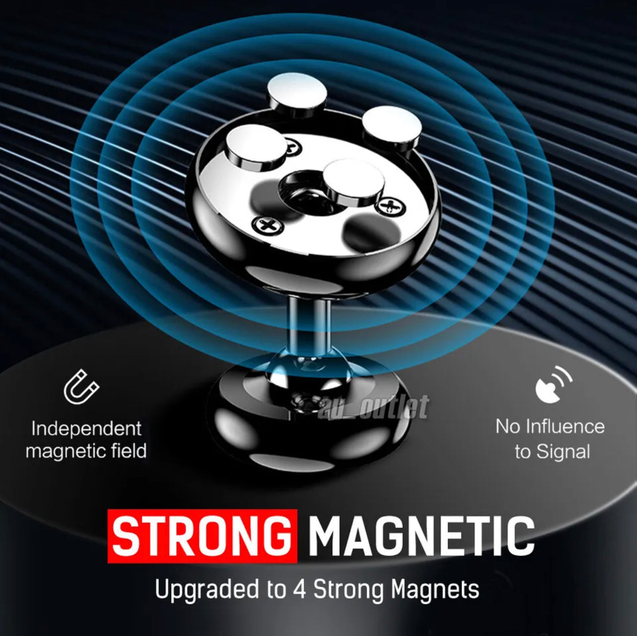 Universal Magnetic Magnet Dashboard Mobile Phone Holder Dash Car Mount Stand Au