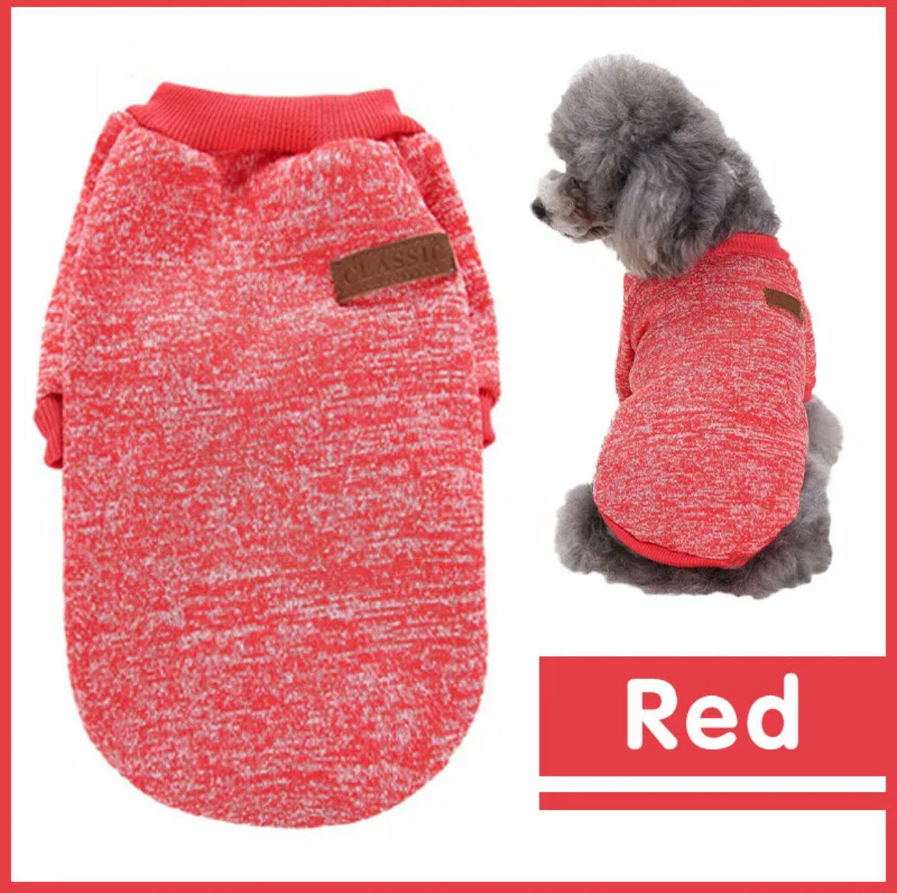 Cute Pet Dog Warm Jumper Sweater Clothes Puppy Cat Knitwear Knitted Coat Winter