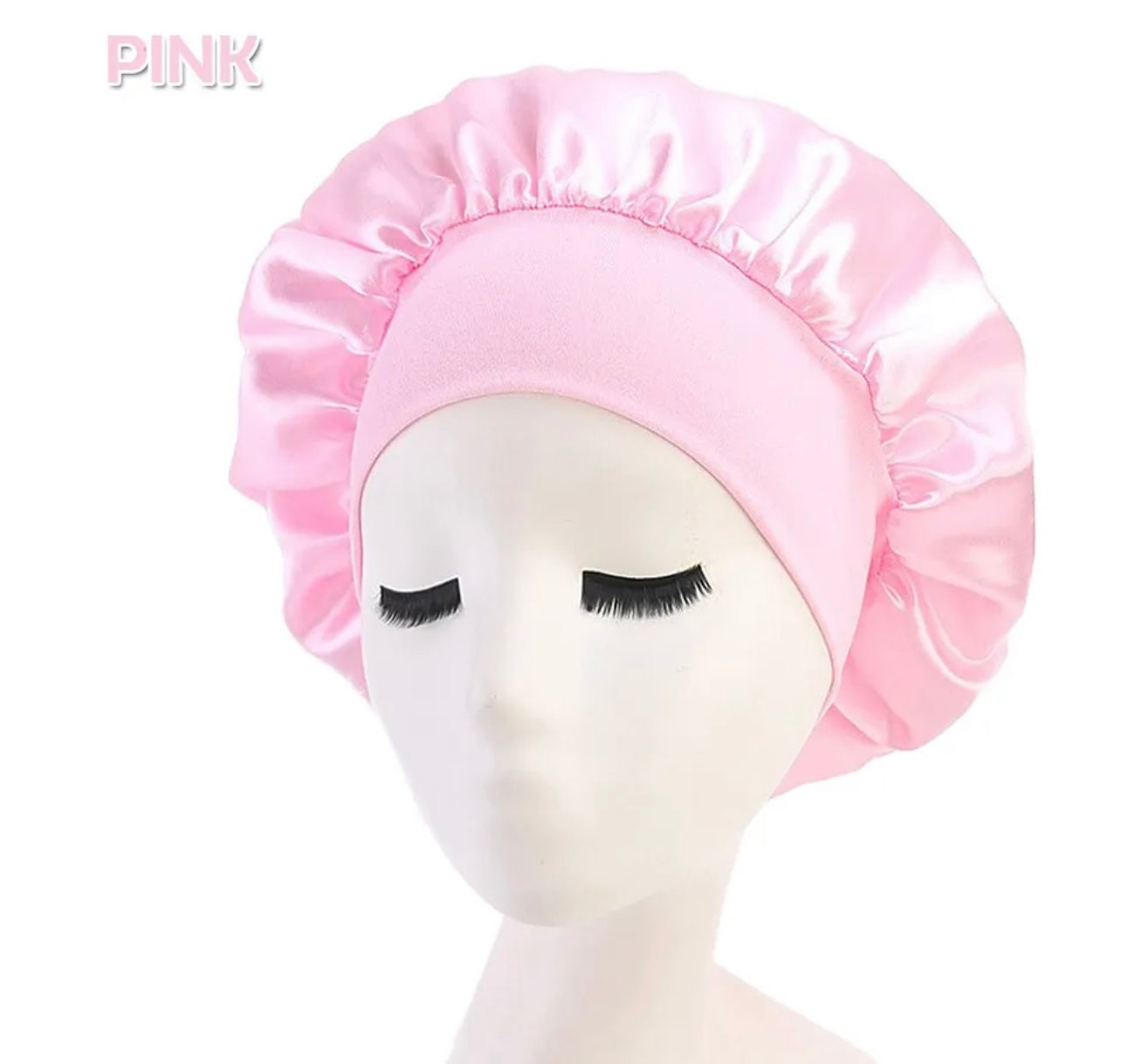 Sleeping Bonnet Hair Wrap Silk Satin Cap Women Elastic Night Soft Hat Headwear