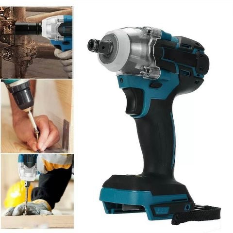 Brushless Electric Impact Wrench 1/2 Electric Screwdriver For Makita 18V Battery