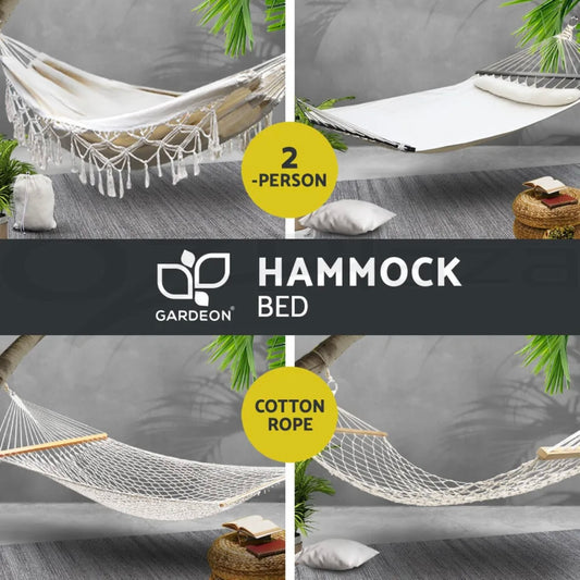 Gardeon Camping Hammock Bed Portable Outdoor Swing Hanging Chair Double Bed