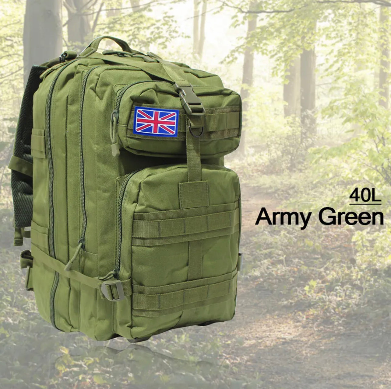 40L Hiking Military Tactical Rucksack Camping Backpack Bag Cycling Outdoor