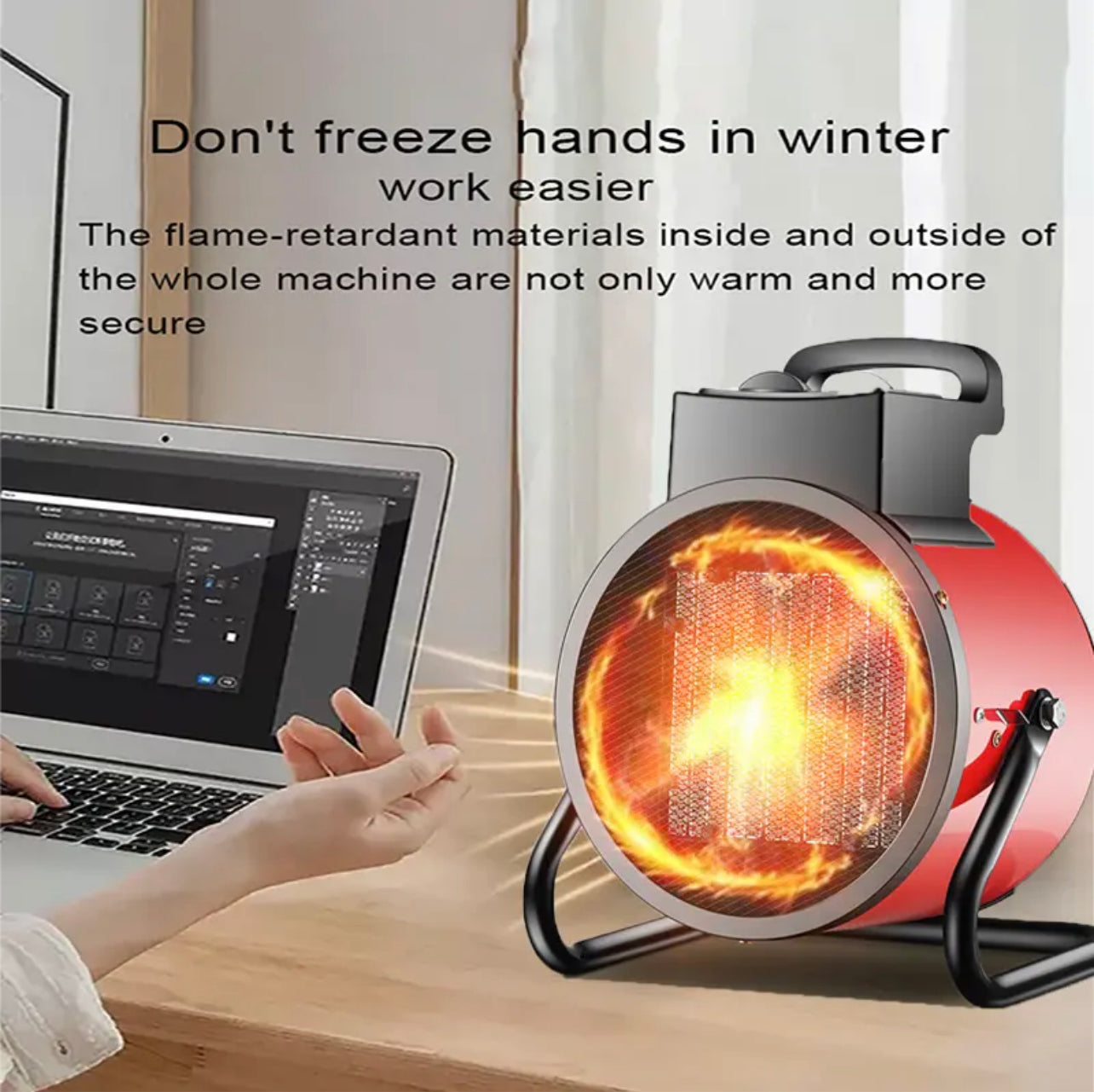 Electric Portable Industrial Fan Heater 3000W Fast Heating Warm Air Blower