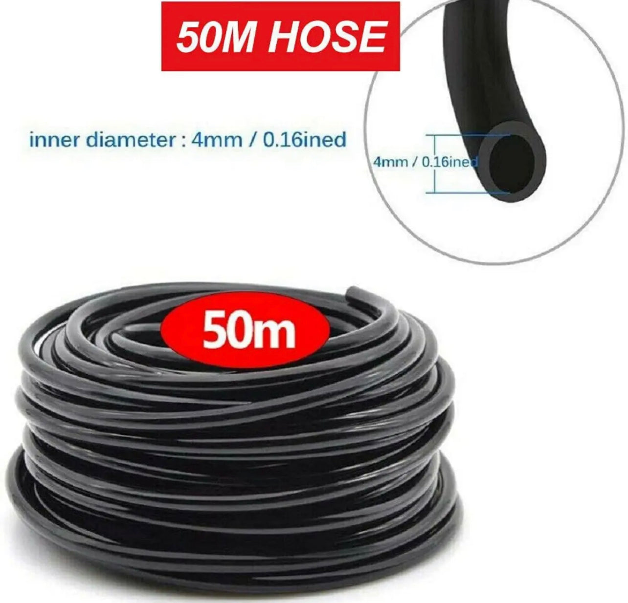 50M Hose Garden Irrigation System with Timer Plant Watering DIY Micro Drip Kits