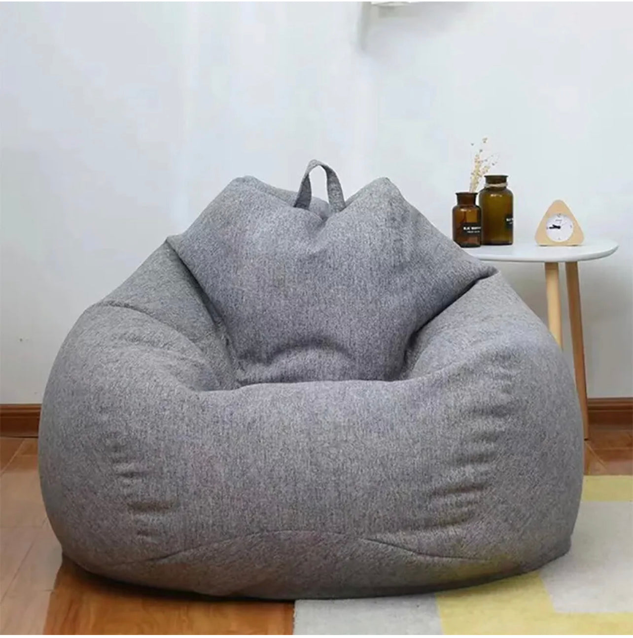 2 Size Large Bean Bag Chair Couch Sofa Cover + inner liner for lean bag Indoor For Adults Lazy Lounger