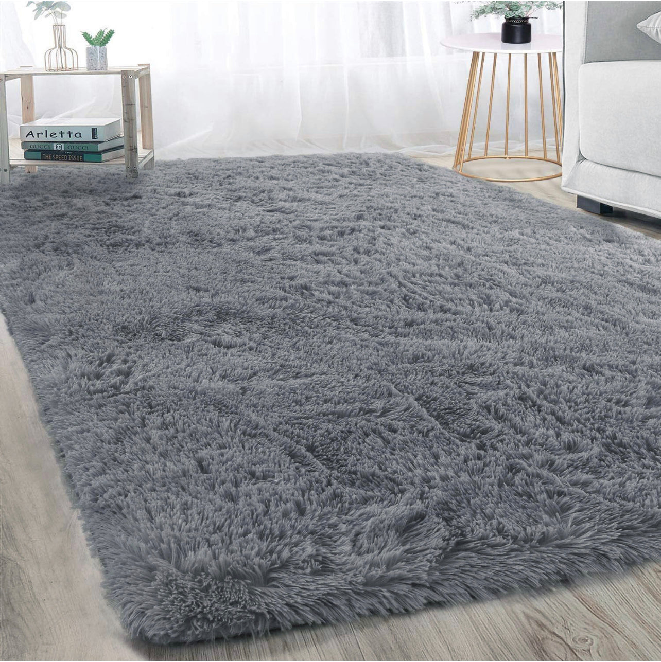 XL Extra Large Plush Luxury Shag Rug Carpet Mat (200 x 300cm)