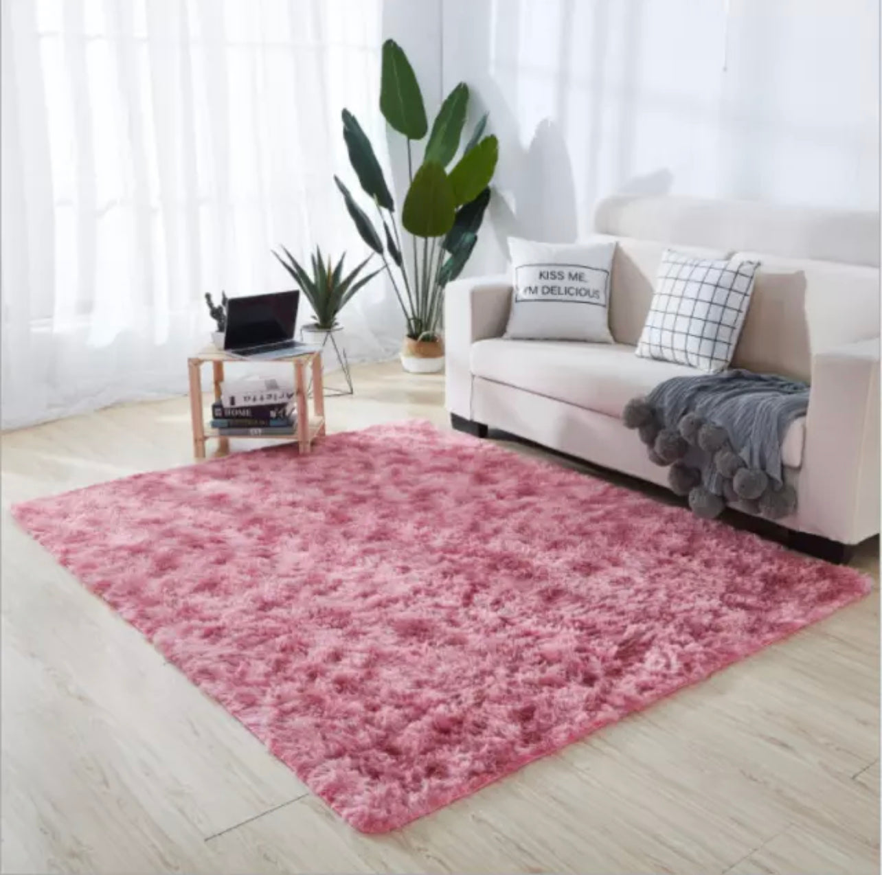 Fluffy Faux Fur Sheepskin Rug Non Slip Large Floor Carpet Rugs Mat Plush Soft AU (1)