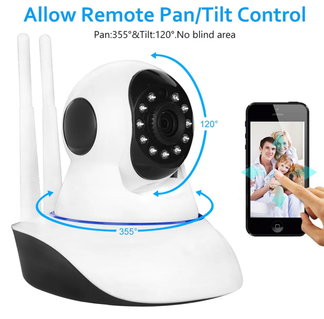 WiFi Security Camera Wireless Baby Monitor HD IP Home Surveillance CCTV System