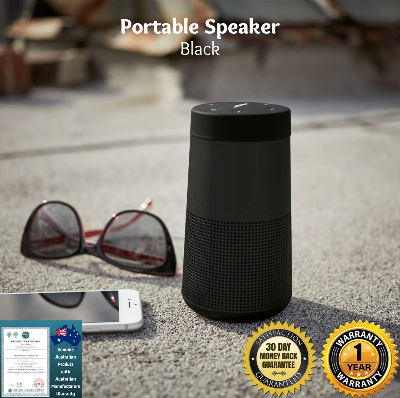 Bose SoundLink Revolve Portable Bluetooth 360° True Sound Speaker System Black