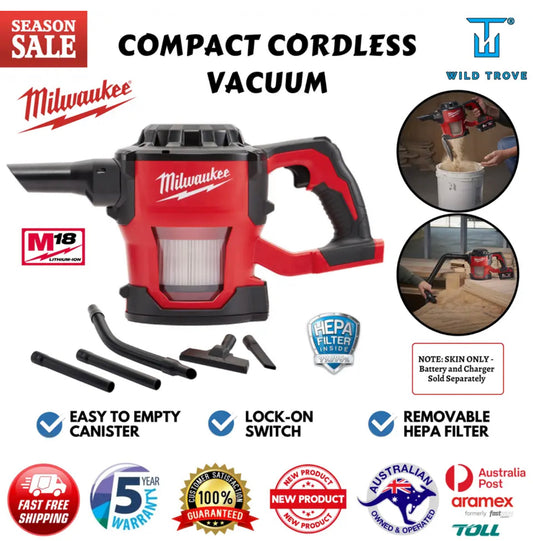 Milwaukee M18CV-0 18V Li-ion Cordless Compact Handheld Vacuum Cleaner Tool Skin