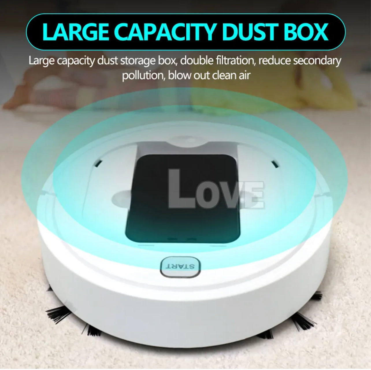 Smart Robot Rechargeable  Automatic Vacuum Cleaner Dry Wet Floor Mop Sweeping