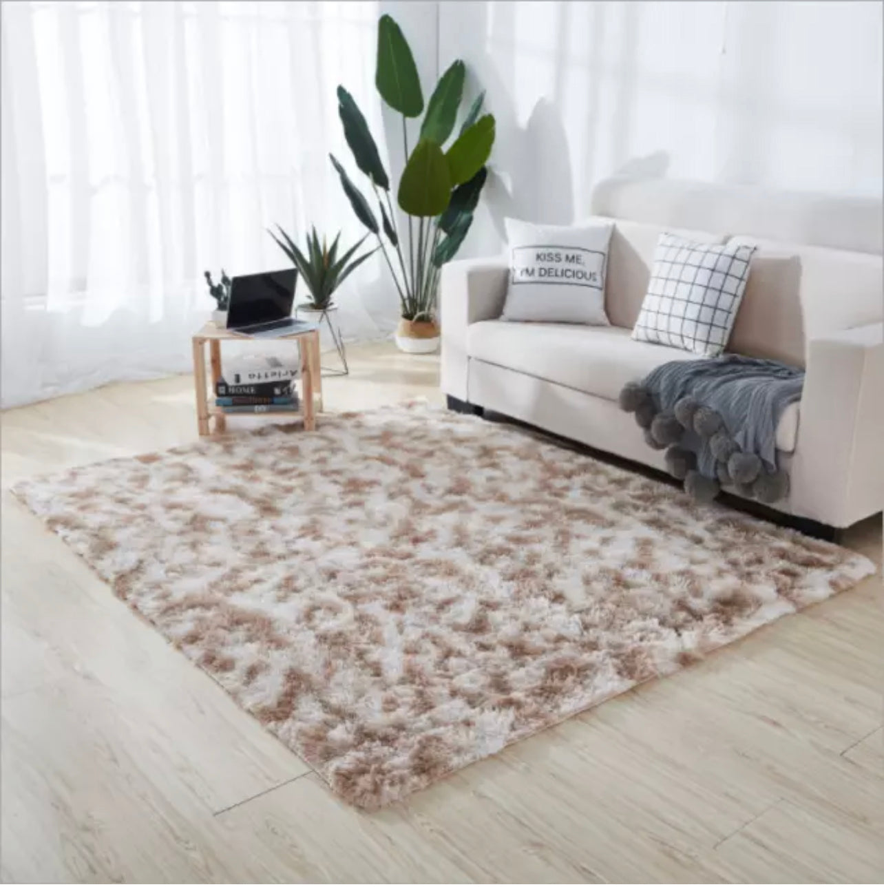 Fluffy Faux Fur Sheepskin Rug Non Slip Large Floor Carpet Rugs Mat Plush Soft AU (1)