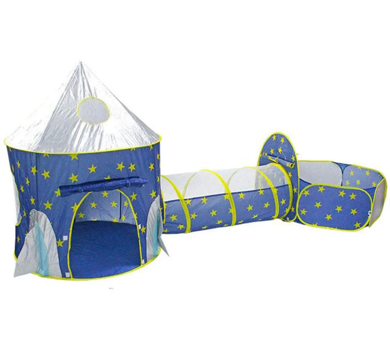 Kids 3 In 1 Play Tent Crawl Tunnel Pop Up Playhouse Ball Pit Folding Play Tent