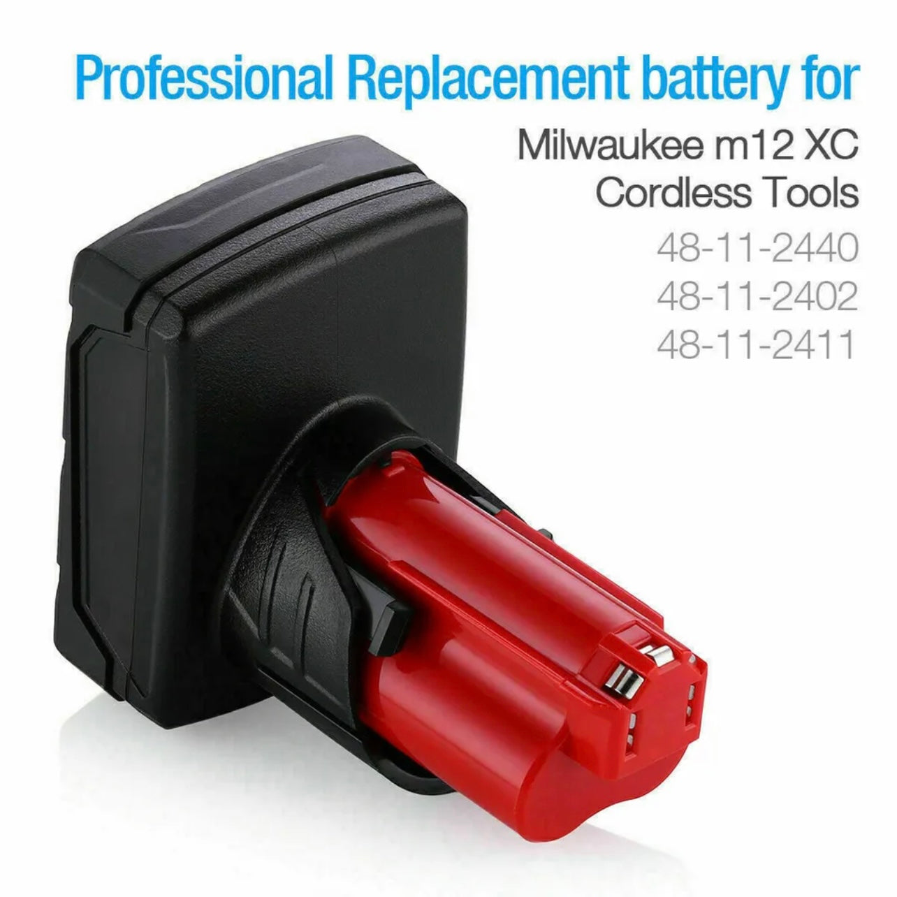 12V Pack For Milwaukee M12B6 Lithium M12 Battery M12B5 48-11-2440 Cordless