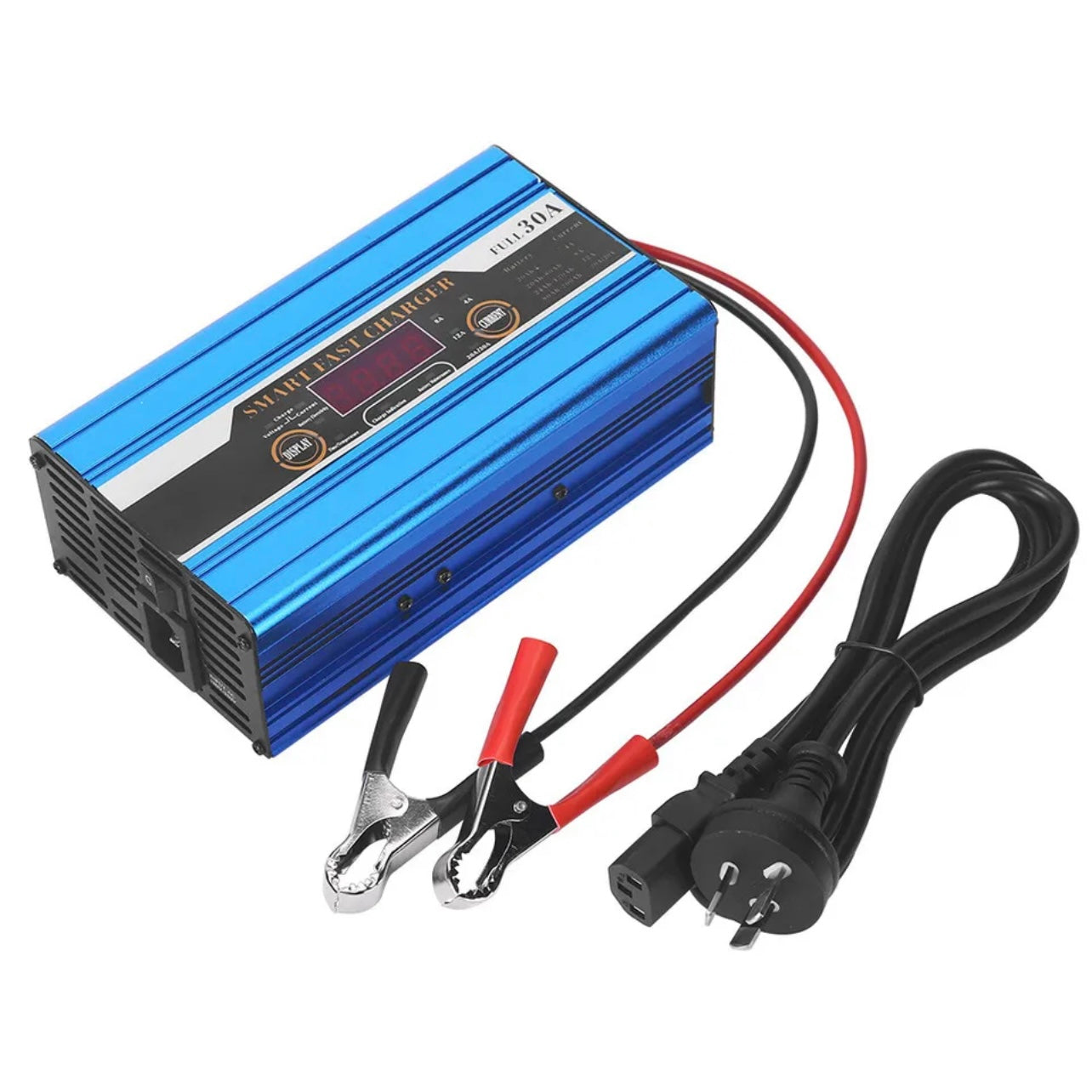 12V Car Battery Charger 30Amp Smart Charge For Truck 4WD Boat Caravan Motorcycle