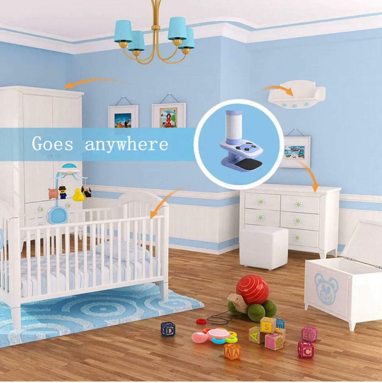 AU Universal Baby Flexible Camera Stand Mount Video Monitor Holder For Cot Bed