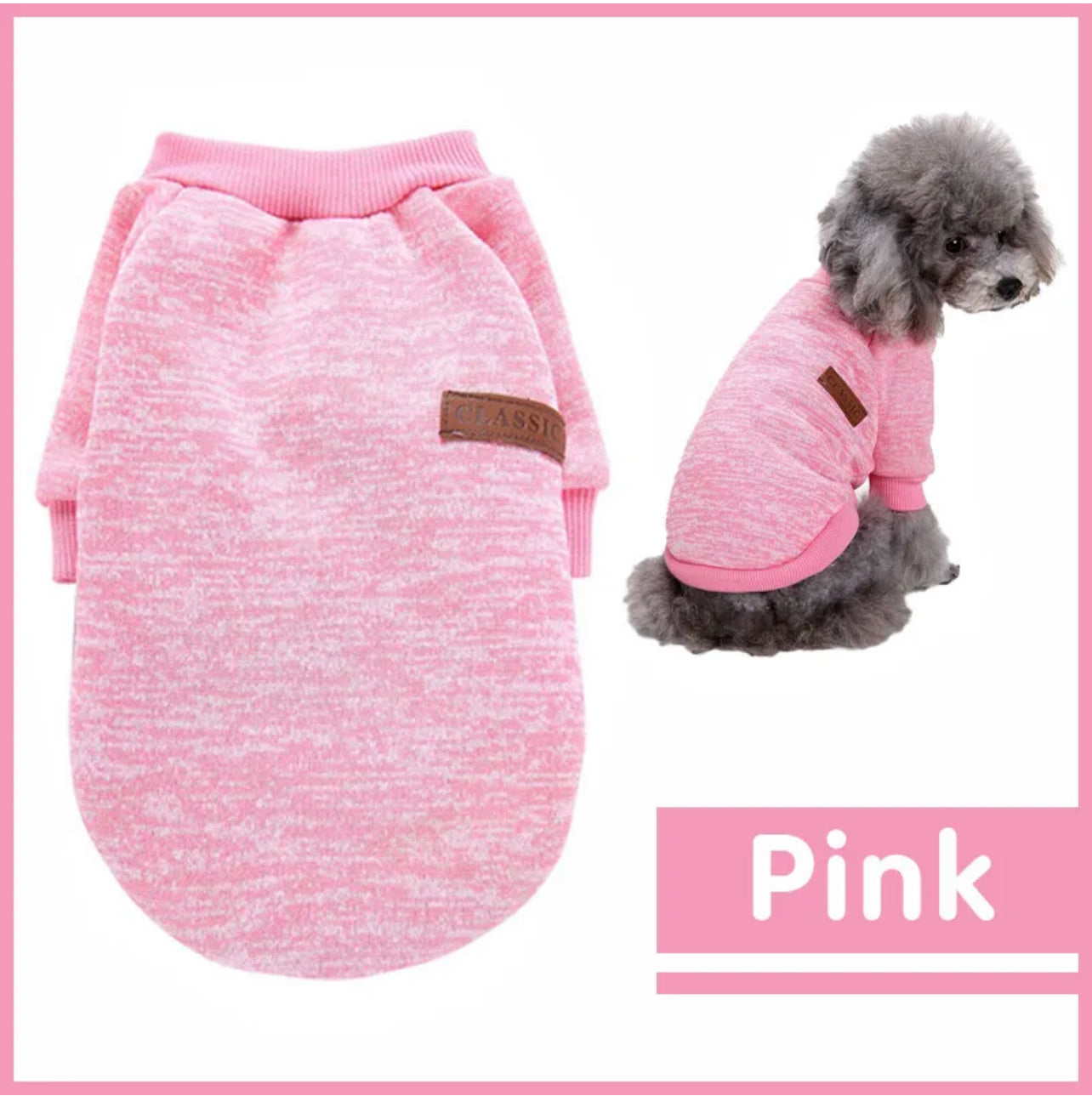 Cute Pet Dog Warm Jumper Sweater Clothes Puppy Cat Knitwear Knitted Coat Winter