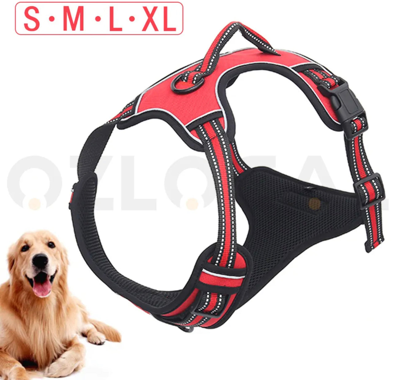 S->XL Front Range No-Pull Dog Harness Vest Adjustable Outdoor Handle Puppy pet