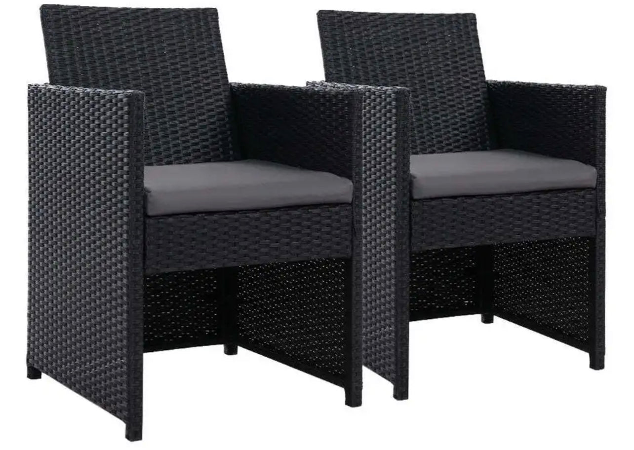 Gardeon Outdoor Chairs Dining Patio Furniture Lounge Setting Wicker Garden