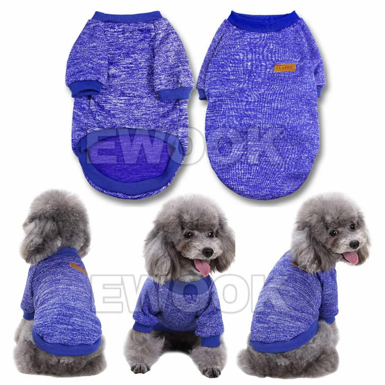 Cute Pet Dog Warm Jumper Sweater Clothes Puppy Cat Knitwear Knitted Coat Winter