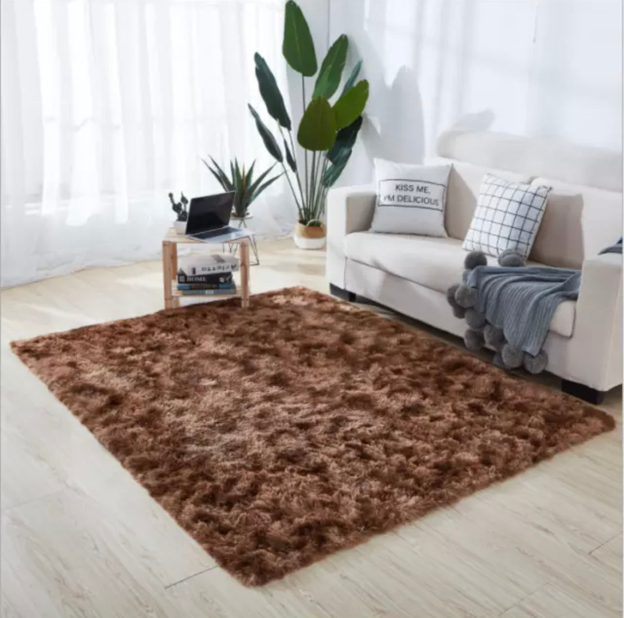 Fluffy Faux Fur Sheepskin Rug Non Slip Large Floor Carpet Rugs Mat Plush Soft AU (1)