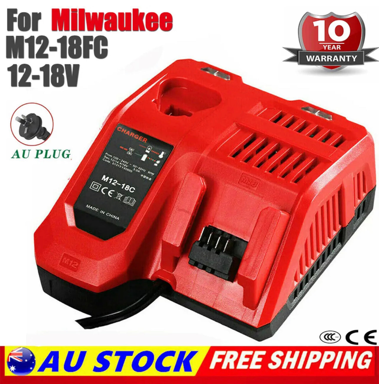 12V Pack For Milwaukee M12B6 Lithium M12 Battery M12B5 48-11-2440 Cordless