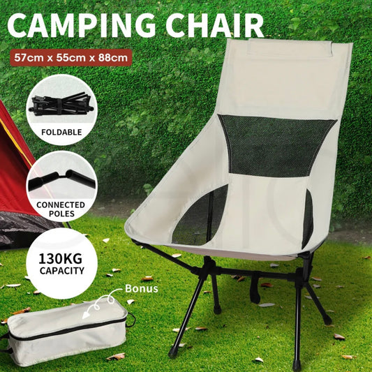 Camping Chair Folding Outdoor Portable Lightweight Fishing Chairs Beach Picnic L