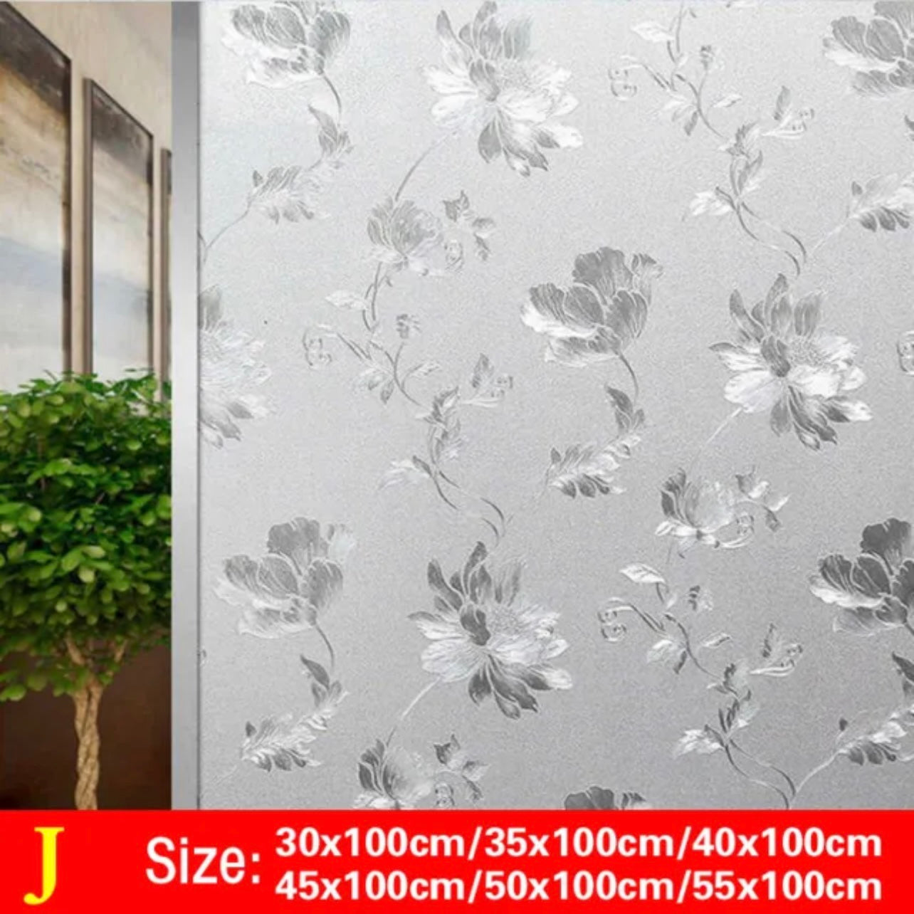 3D Stained Window Glass Self-Adhesive Film Privacy Anti UV Stickers Home Decor