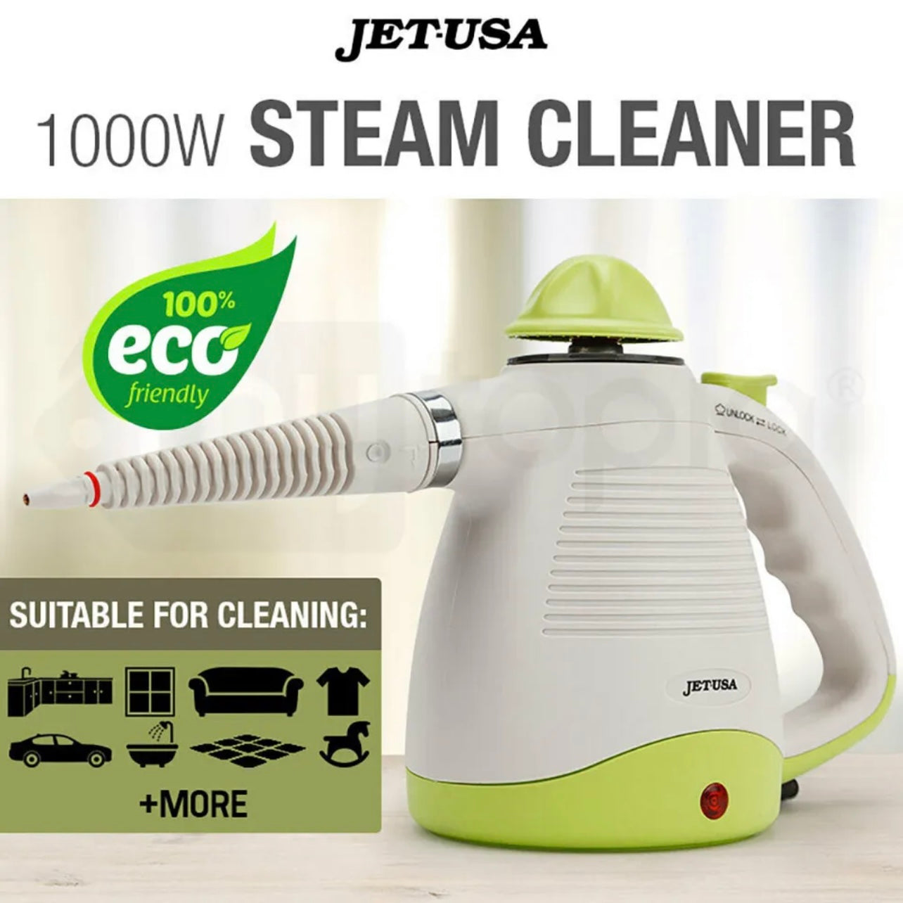 JET-USA Portable Steam Cleaner Multi-Purpose High Pressure