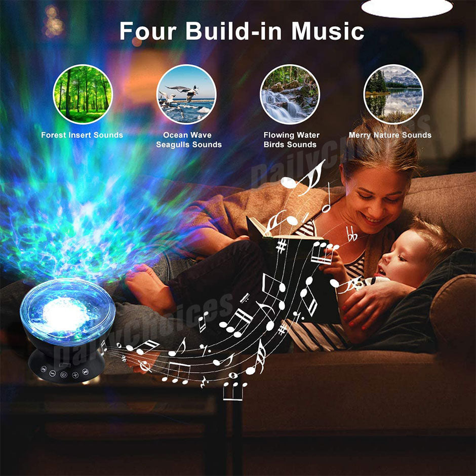 LED Galaxy Starry Night Light Baby Room Lamp Gift Projector Ocean Star Sky Party