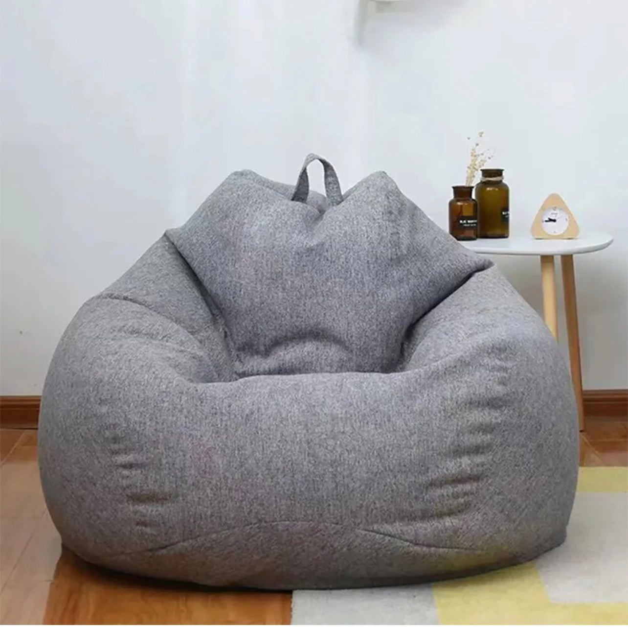 2 Size Large Bean Bag Chair Couch Sofa Cover + inner liner for lean bag Indoor For Adults Lazy Lounger