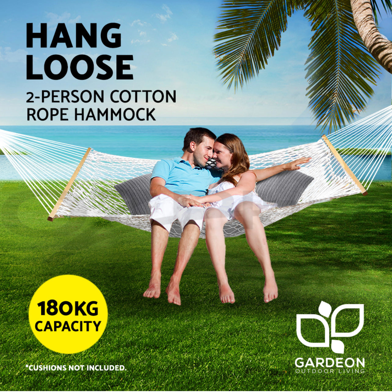 Gardeon Camping Hammock Bed Portable Outdoor Swing Hanging Chair Double Bed