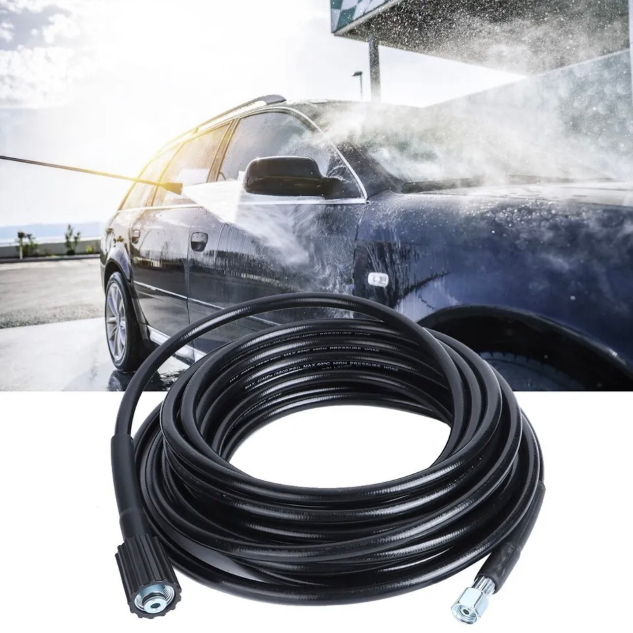 10m M22 M14 Connect High Pressure Water Cleaner Washer Hose Tools AU