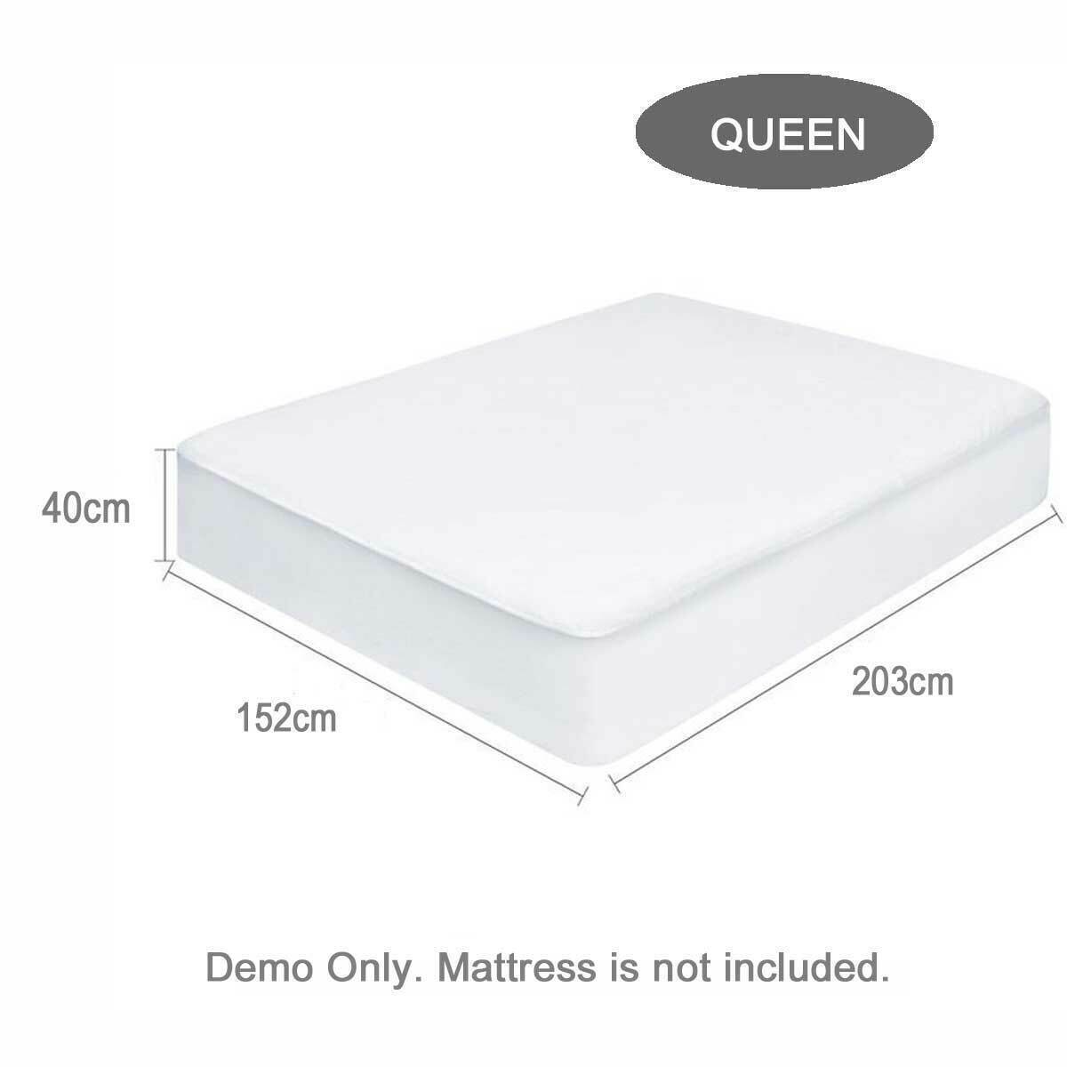 1000GSM Bamboo Pillowtop Mattress Topper Bed Matress Protector King Queen Double