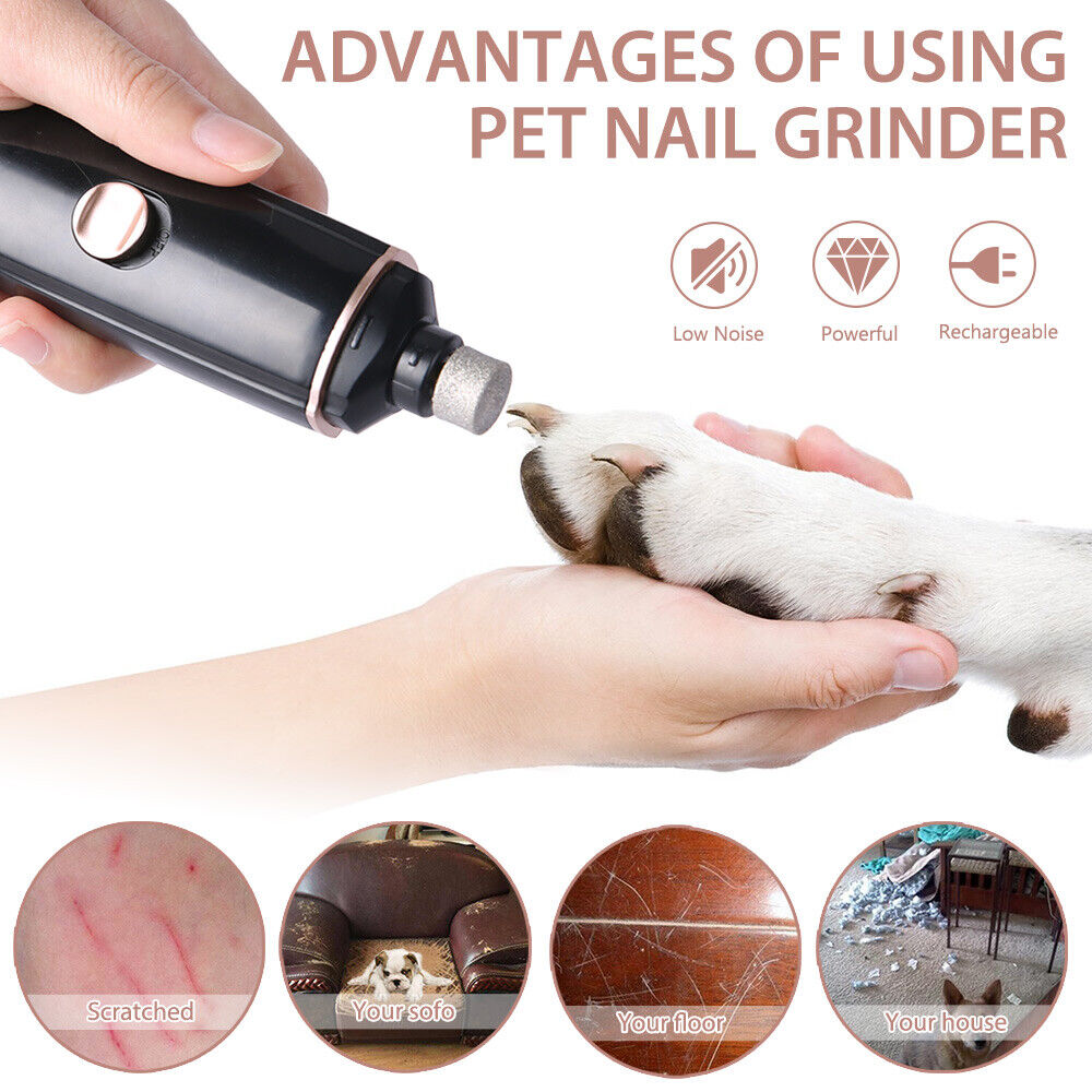 Dog Nail Clippers Cordless Clipper Electric File Puppy Nail Trimmer Pet Grinder