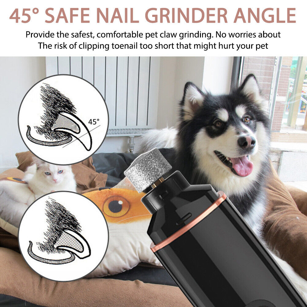 Dog Nail Clippers Cordless Clipper Electric File Puppy Nail Trimmer Pet Grinder