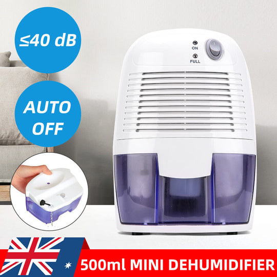 500ML PORTABLE ELECTRIC MINI DEHUMIDIFIER AIR DRYER HOME OFFICE DRYING MOISTURE